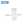 thumbnail image 2 of Unique Bargains Compression Spring, 5 Pack 304 Stainless Steel, 14mm OD, 0.8mm Wire, 35mm Length, 2 of 6