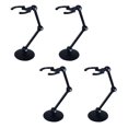 thumbnail image 1 of Milaget Support de Modèle de Poupée Transparent 4x Support de Figurine d'Action pour Jouet 1/144 /RG/ Noir, 1 of 4