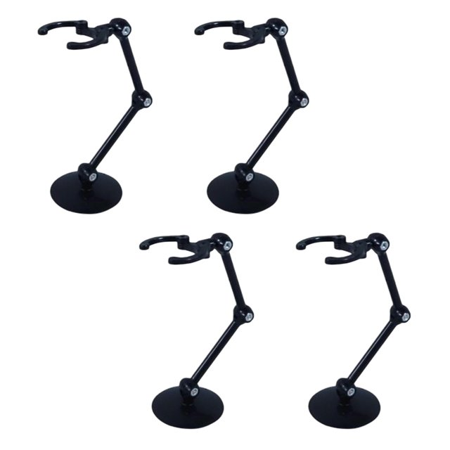 Milaget Support de Modèle de Poupée Transparent 4x Support de Figurine d'Action pour Jouet 1/144 /RG/ Noir