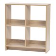 thumbnail image 1 of IRIS USA, 4-Cube Storage Organizer, Light Brown, 1 of 1