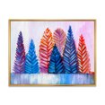 thumbnail image 3 of Designart Arbres de Noël Abstraits Cadre Flottant Traditionnel Art Mural, 3 of 4