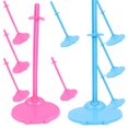 thumbnail image 2 of SHISUYAN Doll Stand Holder for Action Figures and Dolls Display Assorted Color Plastic 12pcs, 2 of 8
