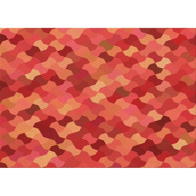 Ahgly Company Tapis d'Intérieur Rectangulaire Transitionnel Orange Rouge Orange Lavable à la Machine, 2 Pieds x 4 Pieds