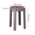 thumbnail image 3 of HOARBOEG Home Chairs Made Of Thick Plastic Can Be Stacked And Stacked. Dining Table Stools Windmill Stools High Round Stools Rubber Stools And Simples Chairs, 3 of 6