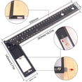 thumbnail image 1 of Right Angle Ruler 45 Degree and 90 Degree Precision Marking Tool with Scribe Hole for Industrial Use, 1 of 1