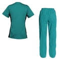 thumbnail image 2 of Women's Scrubs Set Scrub Top and Pants Scrubs Set, 2 of 3
