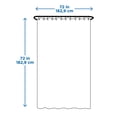 thumbnail image 4 of Mainstays Waffle-Weave Fabric Shower Curtain with Recycled Polyester, 72" x 72", Navy Blue, 4 of 6