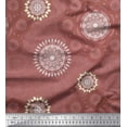 thumbnail image 1 of Soimoi Crepe Silk Fabric Mandala Ethnic Printed Fabric 1 Yard 42 Inch Wide, 1 of 3