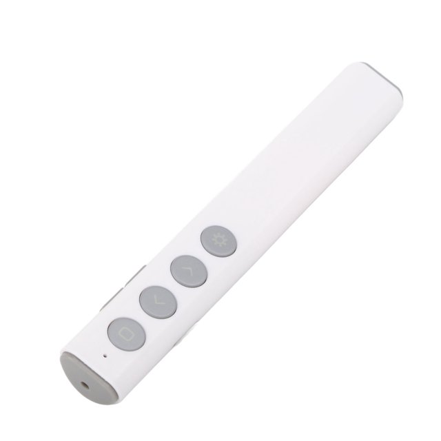 Clicker de Présentation 98,4 Pieds Télécommande pour Keynote, PPT, Plug and Play, Multifonctionnel avec Hyperlien, Contrôle du Volume, Lumière Rouge