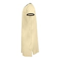 thumbnail image 4 of Chemise de Nuit Texturée en Coton pour Hommes, Robe de Nuit à Manches Courtes, Longue Robe, Blouse à Col en V, Haut de Pyjama, Coupe Ample et Décontractée, Confort, Chemise de Nuit Décontractée avec Poches, 4 of 5