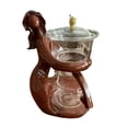 thumbnail image 2 of GROWTH TANK Kung Fu Tea Pot Kung Fu Tea Set Tea Kettle with Infuser Teapot Kungfu Glass Tea Set for Office Table Decor Tea House Red, 2 of 9