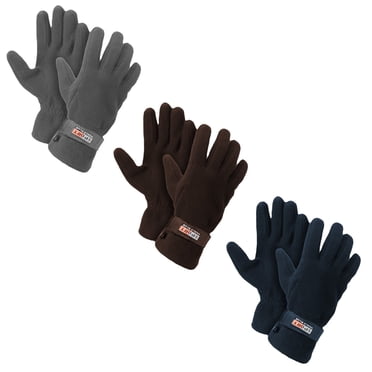 Gants d'Hiver Chauds Ajustables Doublés en Molleton pour Hommes
