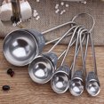 thumbnail image 2 of Oleegame 1PC Stainless Steel Cutlery Set Stainless Spoons Teaspoons Measuring Cooking Baking Utensil Cups Kitchen，Dining & Bar Silver, 2 of 3