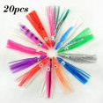 thumbnail image 3 of Lefu 20pcs Artificial Octopus Squid Soft Fishing Lures Bait Saltwater Colorful 5-16cm, 3 of 7