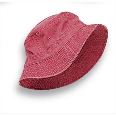Whispering Pines Sportwear VA101 Vacationer Bucket Cap- Nautical Red- Extra Large