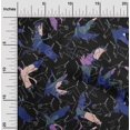 thumbnail image 2 of oneOone Cotton Poplin Blue Fabric Asian Japanese Bird Sewing Craft Projects Fabric Prints By Yard 56 Inch Wide, 2 of 4