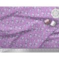 thumbnail image 2 of Soimoi polyester Crepe Fabric Leaves & Magnolia Floral Printed Fabric 1 Yard 42 Inch Wide, 2 of 5