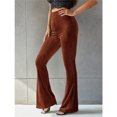 thumbnail image 4 of Wangsaura Women's Bootcut Yoga Pants Tummy Control Bootleg Velvet Sweatpants, 4 of 6