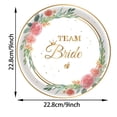 thumbnail image 3 of Flower Bride Party Theme Tableware Set Disposable Decorative Tableware Paper Set, 3 of 4