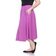 thumbnail image 2 of White Mark Jupe Midi Évasée Tasmin pour Femmes, 2 of 4