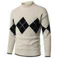 thumbnail image 1 of EGNMCR Chandails à Col Roulé pour Hommes, Col Montant, Chandail Mode à Manches Longues, Demi-Col Montant, Cadeaux pour Hommes, 1 of 8