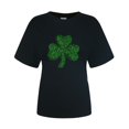 thumbnail image 4 of LUOGENLI T-shirts pour Femme pour Femmes T-Shirt de la Saint-Patrick à Col Rond à Manches Courtes T-Shirt pour Femmes T-shirts Amusants T-shirts Graphiques T-shirts de la Saint-Valentin pour Femmes T-Shirt Graphique Vêtements d'Été Noir G, 4 of 4