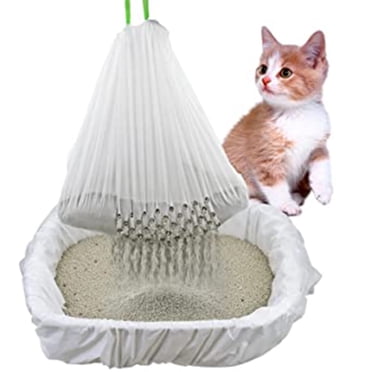 DEBGFS Sifting Cat Litter Box Liners Bags with Holes Disposable Jumbo Cat Pan Liners for Lovely Small Medium Cats S Cat Litter Filter Bag,other,S