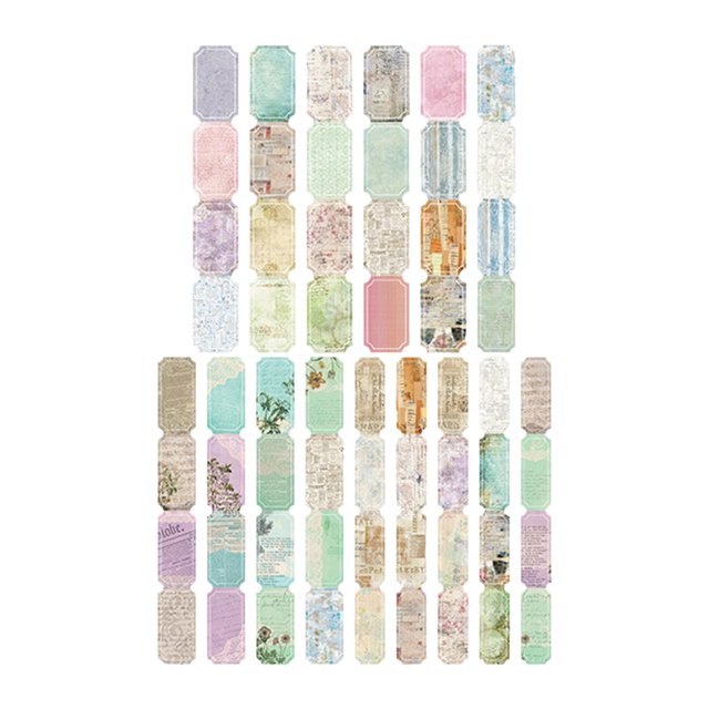 simhoa 30 Pieces Scrapbooking Stickers, Diary Paper Note Stickers Seal Journal Stickers F