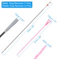 thumbnail image 2 of Unique Bargains Outil de Débouchage de Drain 0,9m en Acier Inoxydable & 3 Pcs PP Débouchage Rose, 2 of 4