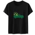 thumbnail image 1 of QIPOPIQ T-Shirts à Manches Courtes pour Femmes à Col Rond T-Shirts de la Saint-Patrick Hauts Shamrock T-Shirt Chemise Verte Tunique T-Shirts de la Saint-Patrick Tee T-Shirt T-Shirts de Noël pour les Fêtes T-Shirts Graphiques Aubaines, 1 of 4