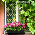 thumbnail image 2 of Plastic Plant Pot Rectangular - 6PCS Planter Pot Flower Pot with 6PCS Drip Tray, 2 of 5