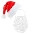 thumbnail image 1 of Skeleton Santa Beard Christmas Costume Accessory - Realistic Decoration for Parties and Photos, Synthetic Material, Reusable, 1 of 9