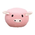 thumbnail image 4 of Animal Footstool Shoes Changing Kids Adults Pouffe Footstool Footrest Stool for Pink Pig, 4 of 9