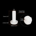 thumbnail image 2 of Unique Bargains Nylon Machine Screws, M4x12mm Slotted Pan Head Fasteners Bolts, White 50Pack, 2 of 4