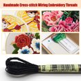 thumbnail image 3 of Maoww 2 Pieces Embroidery Threads Metallic Needle Crafts Knitting Supply Handcraft String Supplies Sewing Skeins Beautiful Decorations blackE310, 3 of 6