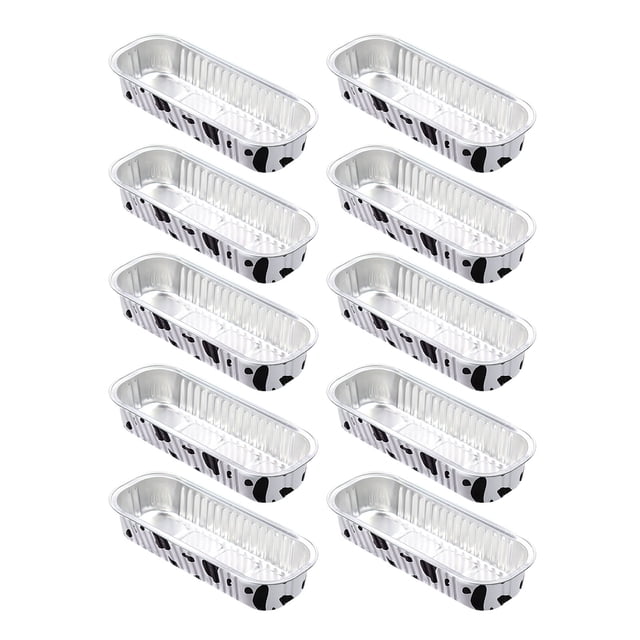 WHEANG Disposable Aluminum Foil Tin Box Square Aluminum Foil Box Baking Color Tin Paper Box