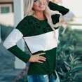 thumbnail image 1 of RKSTN Sweaters for Women Fashion Stripe Leopard Print Comfortable Long Sleeves Sweater Tops Fall Sweaters, 1 of 9