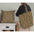 thumbnail image 5 of Soimoi Poly Georgette Tissu Feuilles & Pivoine Imprimé Floral 1 Yard 42 Inch Wide, 5 of 5
