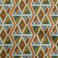 thumbnail image 1 of oneOone Georgette Viscose Orange Fabric Geometric Mix Texture Sewing Material Print Fabric By The Yard 42 Inch Wide, 1 of 4
