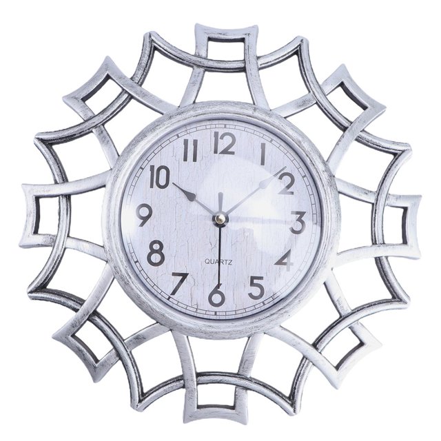 SUTENGDA Wall Clocks for Living Room Mantel Hollowed-out Woman Office
