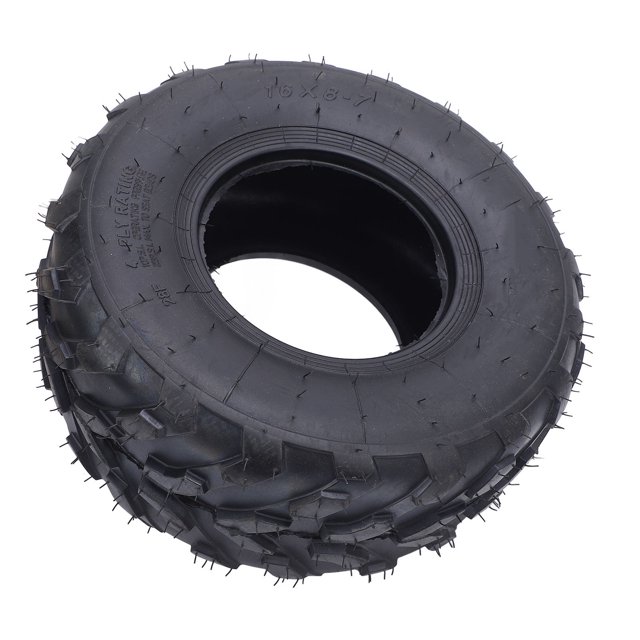 Pneu de Remplacement pour ATV, Antidérapant Résistant aux Perforations Stabilité Améliorée 7 Pouces Anti Explosion 16/8.00-7 Pneu ATV Adhérence Améliorée pour Mini Vélo