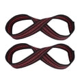 thumbnail image 2 of Soft Nylon and Spandex Figure 8 Weight Lifting Straps Gym Training Support Hand Protective Sleeves (M), 2 of 11