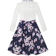 thumbnail image 2 of Robe Fille Dentelle Perle Fleur de Prunier Élégante Robe Princesse 7 Ans, 2 of 6
