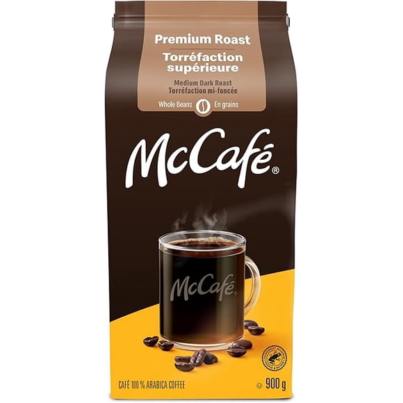 McCafe Premium Medium Dark Roast Whole Beans, 900g, ( 1 PACK )