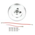 thumbnail image 3 of Steering Wheel Hub, 5 And 6 Hole Strong Bearing Silver Adapter Polished Capacity Replacement For Flaming River, 3 of 8