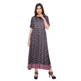 thumbnail image 4 of Moomaya Kurti Longue Imprimée Tenue d'Été Tunique Ligne A pour Femmes, 4 of 5