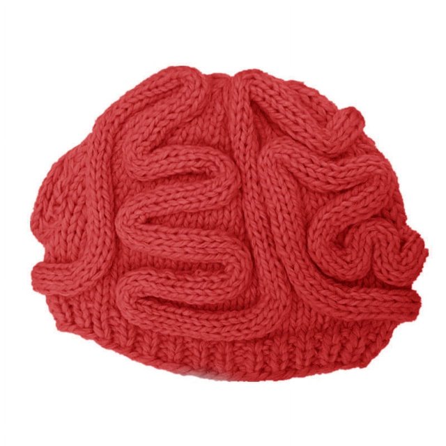 Funny Brain Knitted Hat,Knitted Personalized Brain Hat,Winter Hat
