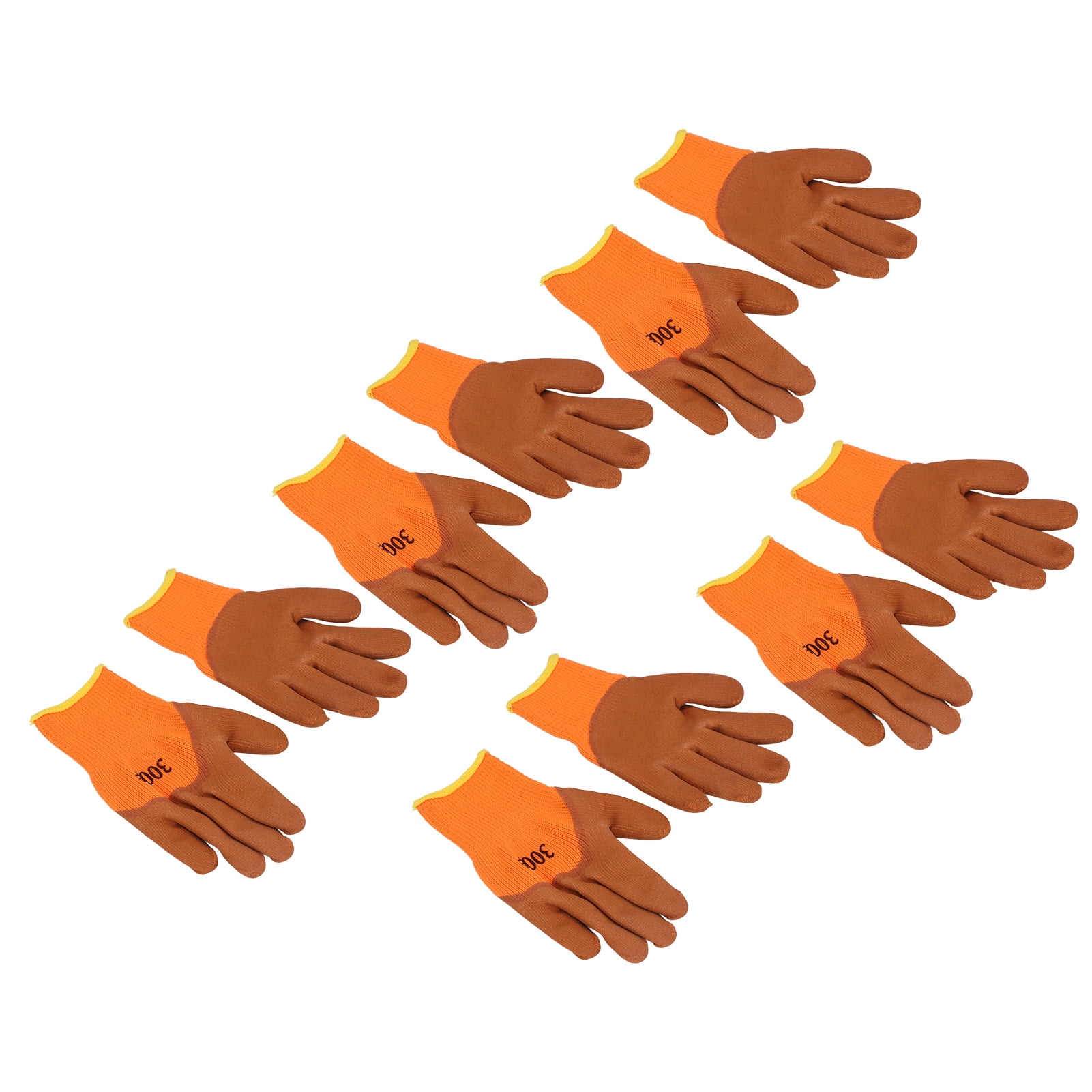 Winter Work Gloves, Soft  Inside 5 Pairs Thermal Gloves  For Mechanical Maintenance