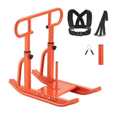 VEVOR Poids Puissance Tirer Pousser Traîneau Entraînement Mise en Forme Force Vitesse Entraînement Traîneau Orange
