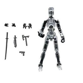 Support d'Exposition pour Figurine Articulée T13, Base de Support Imprimée 3D pour Mannequin, Accessoires à 13 Hauteurs et Angles Réglables pour Figurine Articulée T13 Easy 13, Support en Stop Motion